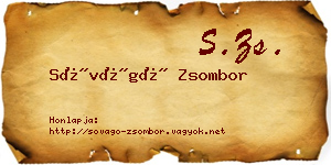 Sóvágó Zsombor névjegykártya